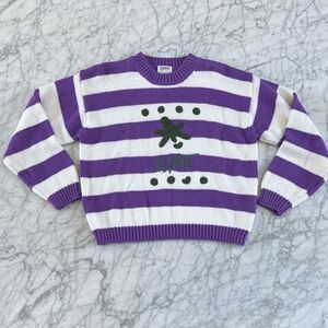 Vintage 90’s Y2K Esprit Chunky Knit Sweater Striped Womens S/M